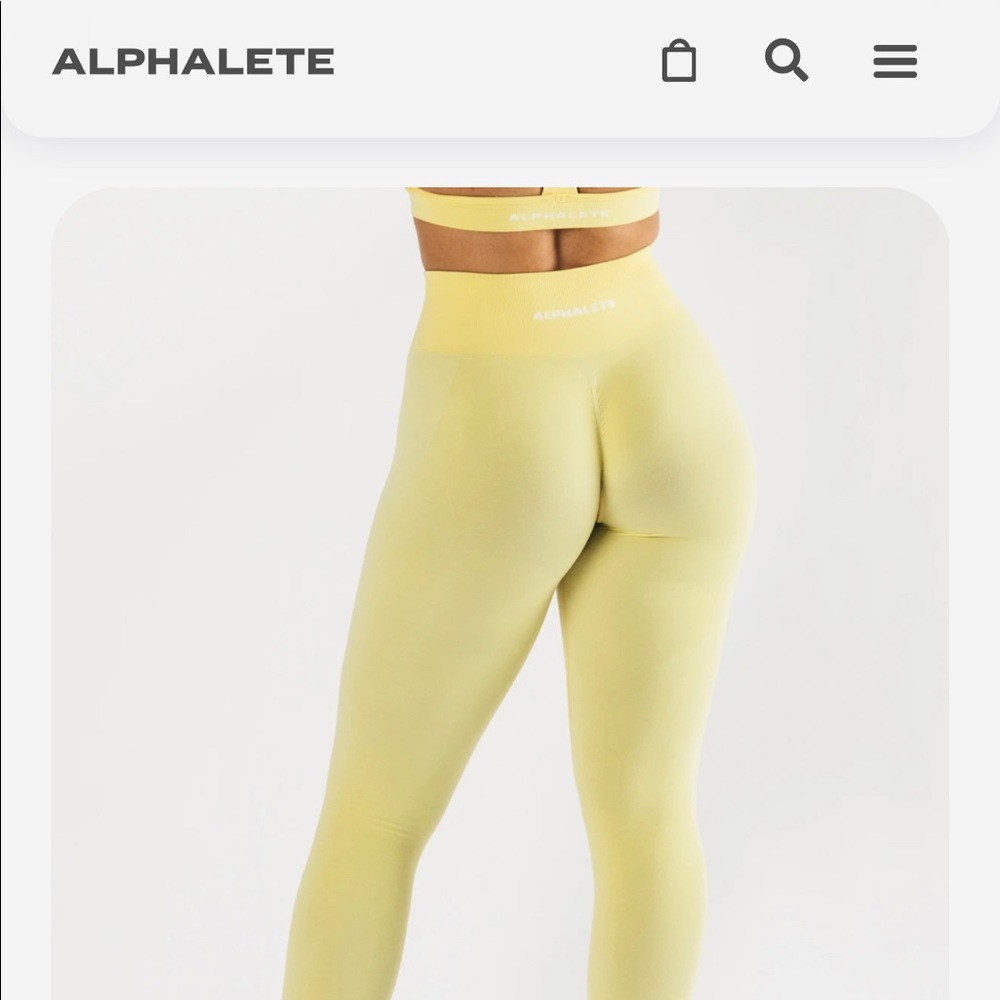 Alphalete Amplify leggings. Never worn. New without tags. Size M.